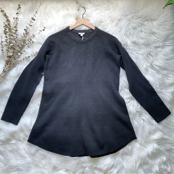 SPLENDID x Cella Jane Sweater Dress Geneva Long Sleeve BLOGGERS FAVORITE M Black - Picture 9 of 16